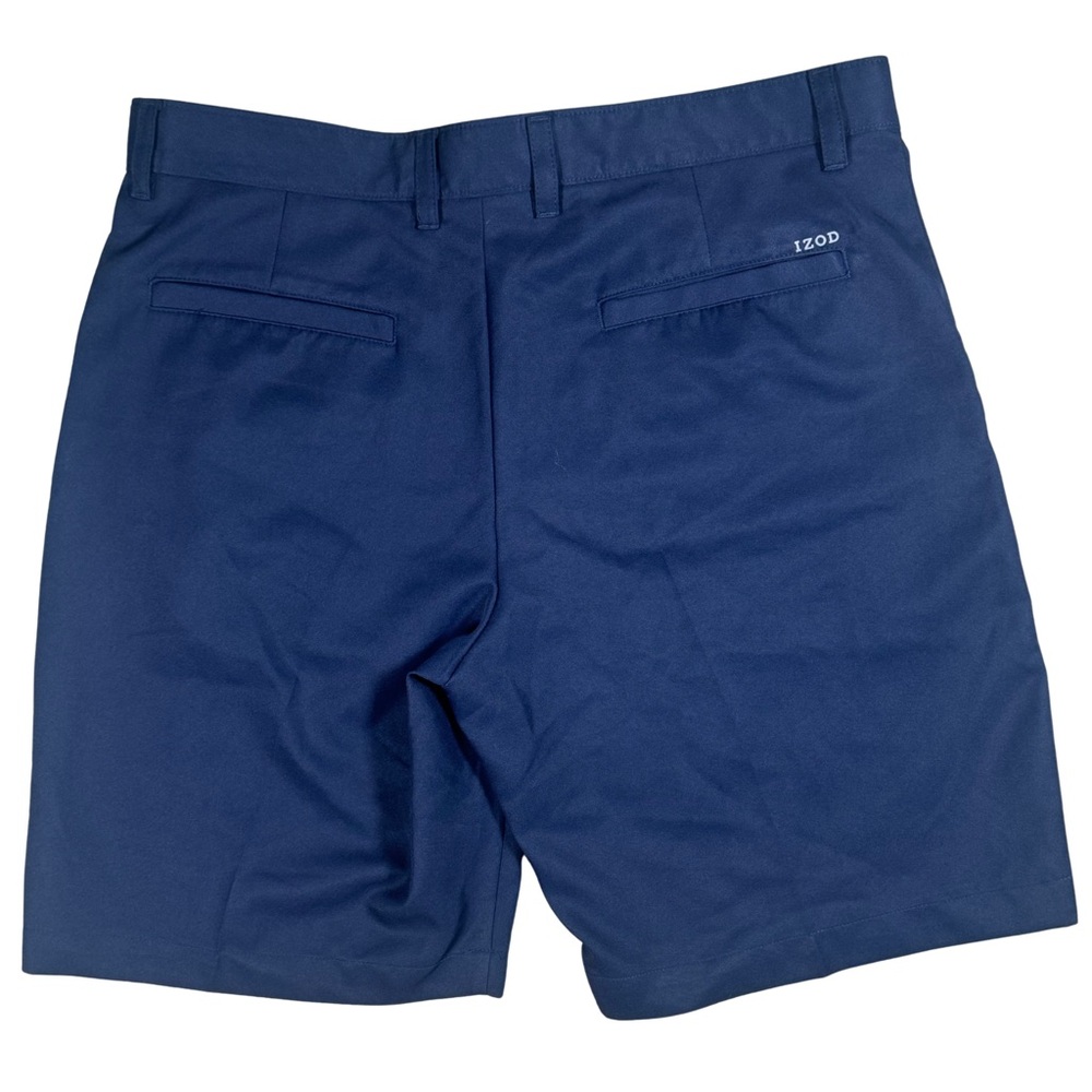 IZOD Golf Shorts Men’s 34 Navy Performance Stretch Moisture Wicking - Picture 2 of 4